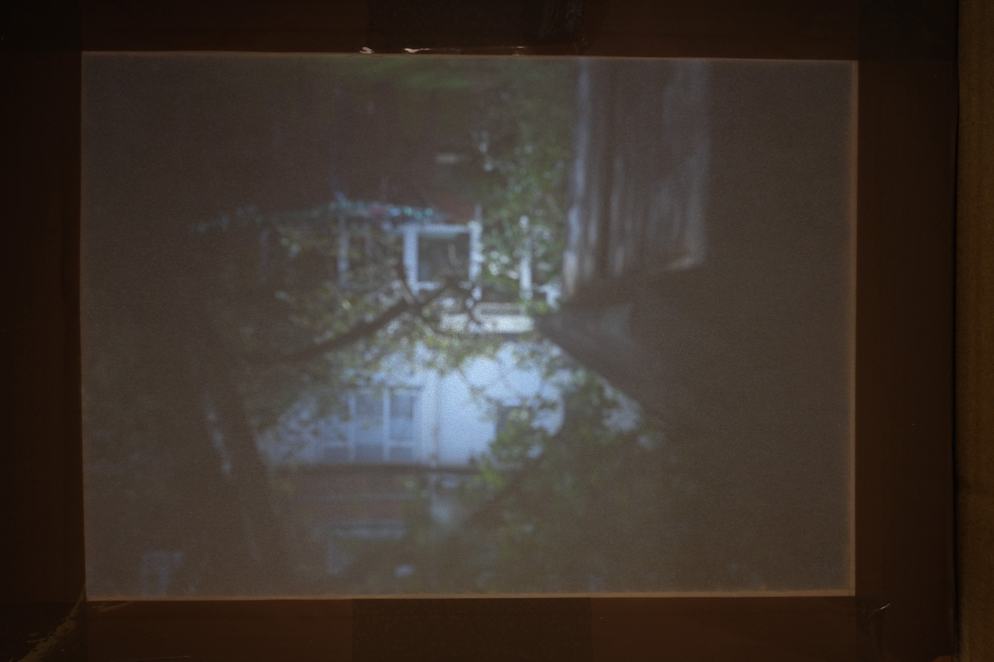 Low contrast due to too much ambient light